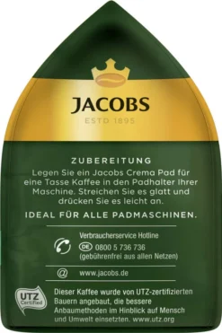 JACOBS Pads Crema Balance 5 X 18 Getränke - 90 Kaffeepads Senseo Kompatibel -Senseo || Tassimo Verkäufe f2dfd2548acd63dc2392be1d31179984
