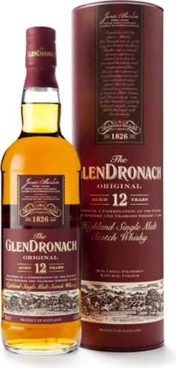 The GlenDronach 12 Jahre Original Highland Single Malt Scotch Whisky In Geschenkpackung | 43 % Vol | 0,7 L -Senseo || Tassimo Verkäufe f32cc3d30fc7a0675027c08bff342ff6