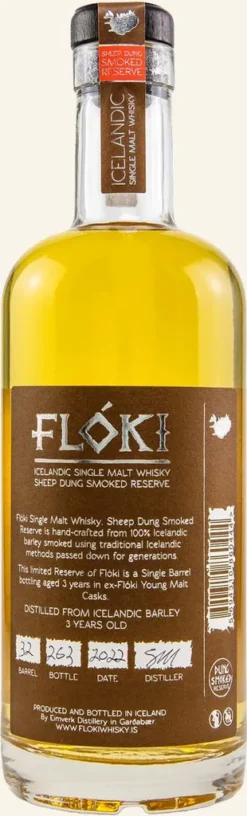 Floki 3 Years Old Sheep Dung Smoked Reserve Barrel 19 Icelandic Single Malt Whisky 0,7l -Senseo || Tassimo Verkäufe f3bcddb334aa34feebf8adf2a90b2066