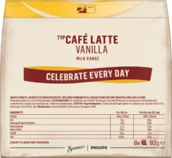 Senseo Café Latte Vanilla | 8 Kaffeepads -Senseo || Tassimo Verkäufe f48e65e4bf9f57887d823069f05e647f 1