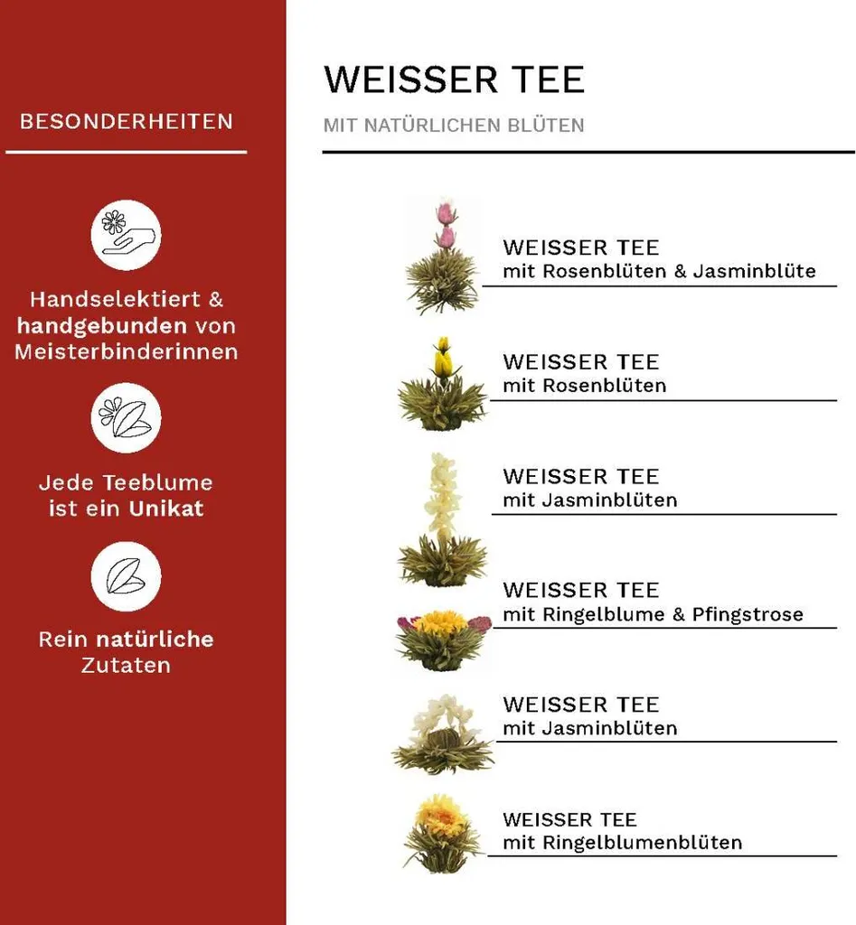 Creano 3er-Set ErblühTee 6er Sets, Grüntee, Weißtee Und Teemix 5 Creano 3er-Set ErblühTee 6er Sets, Grüntee, Weißtee Und Teemix – Bild 5