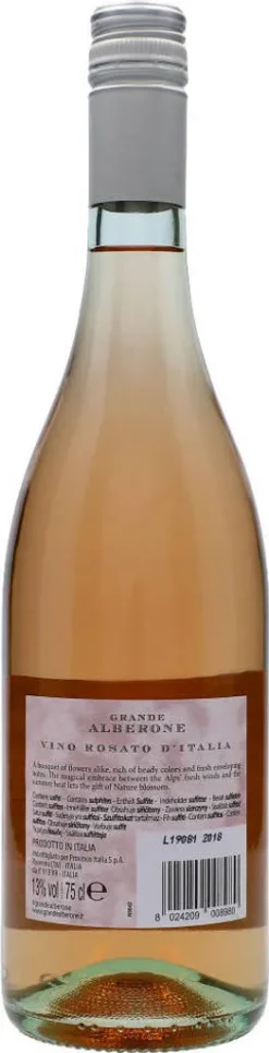 Grande Alberone Rosé Italia Roséwein Apulien Italien | 13 % Vol | 0,75 L -Senseo || Tassimo Verkäufe f8f03aa3a7735ccccfc481d107c472e0