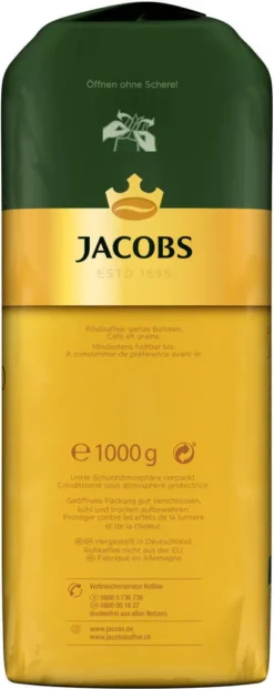 JACOBS Kaffeebohnen Expertenröstung Crema Italiano Bohnenkaffee 2 X 1 Kg Ganze Bohne -Senseo || Tassimo Verkäufe fbbe40d7690cbafad7f66640b4d82c08
