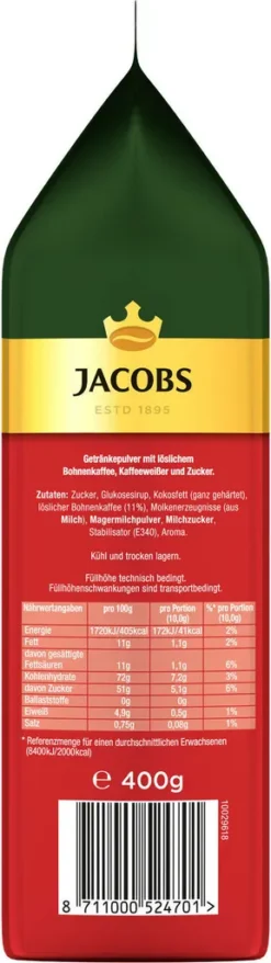 JACOBS Typ Cappuccino 10 Beutel Löslicher Kaffee Intantkaffee 10 X 400 G Cremig -Senseo || Tassimo Verkäufe fca7a63c6be9b0878ede75d4d21ddb01