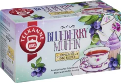 Teekanne Blueberry Muffin Einmalig Süß Früchtetee Aromatisiert 41g