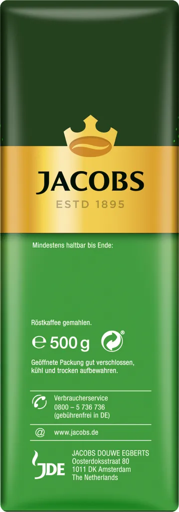 Jacobs Filterkaffee Auslese Klassisch | Gemahlen | 500g 5 Jacobs Filterkaffee Auslese Klassisch | Gemahlen | 500g – Bild 5